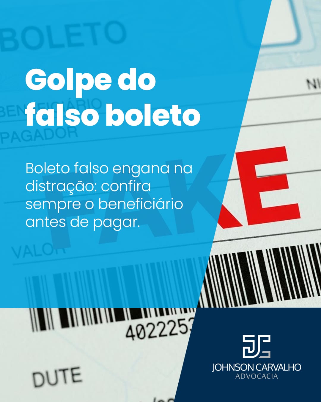 Golpe do falso boleto