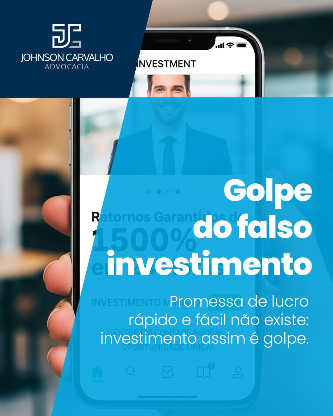 Golpe do falso investimento
